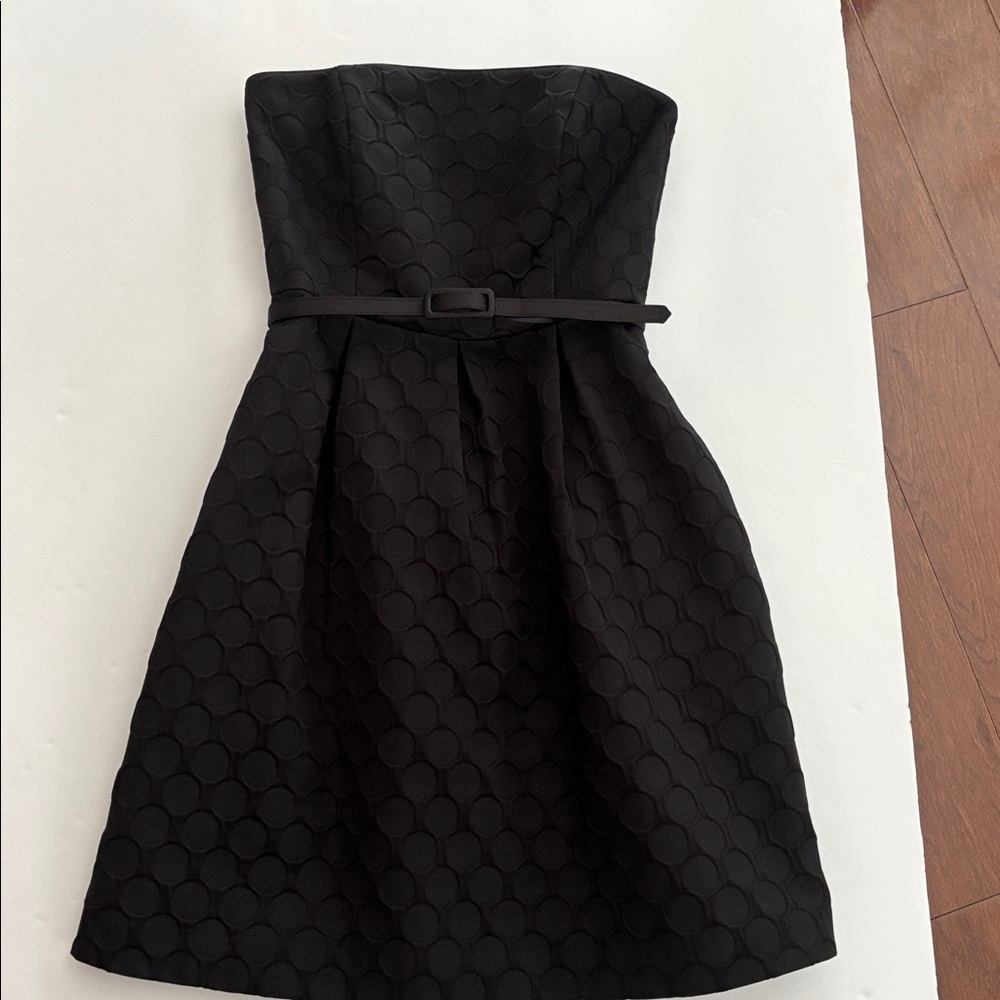 White House Black Market Strapless Black Cocktail Dress